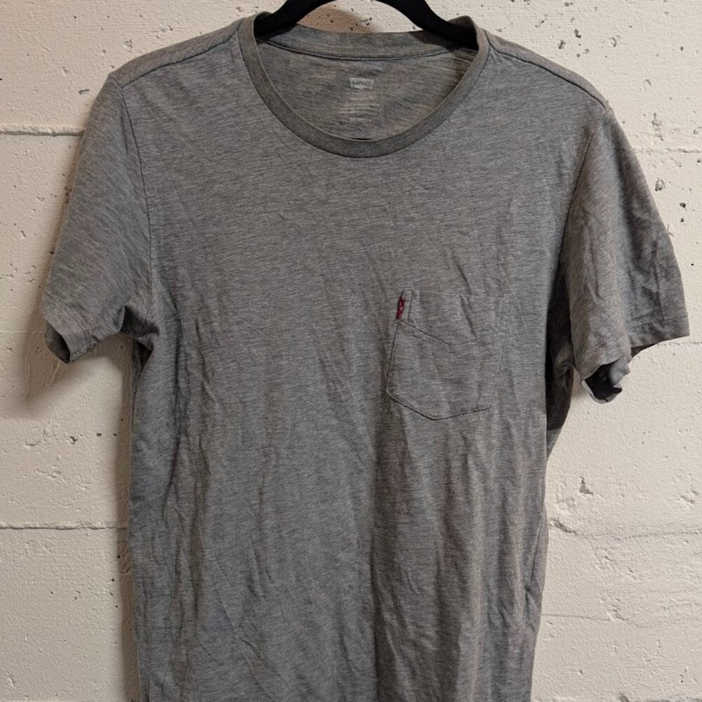 Levi's Plain Gray Standard Pocket T-Shirt - Size XS / TP
